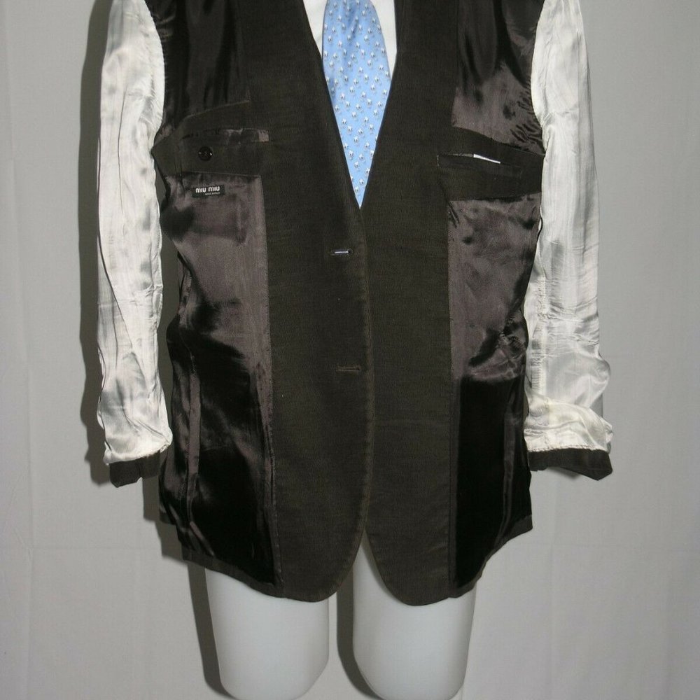 Miu Miu By Prada Two Button Blazer 42r - image 7